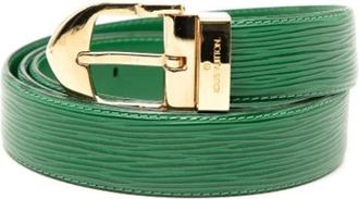 Louis Vuitton Pre-owned Belts, female, Green, Size: ONE SIZE Pre-owned Leather Belt