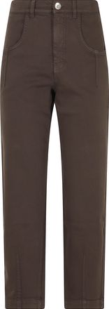 Eleventy Moro Five-Pocket Straight-Leg Stretch Denim Jeans