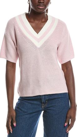 Brooks Brothers Mini Cable Tennis Linen-Blend Sweater