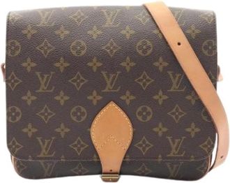 Louis Vuitton Pre-owned Schoudertas - Dames - Vintage Schoudertas - Bruin - ONE Size - Leer - Vintage