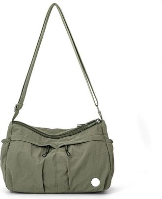 Generic Compatible For Ladies handbags, fashionable shoulder bags and crossbody, waterproof fabric(Army green)