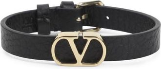 Valentino Garavani Black Logo Bracelet