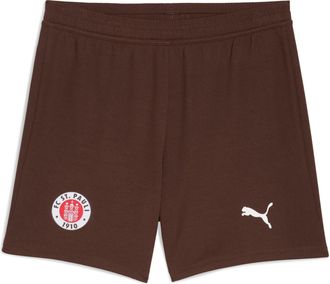 Puma Trainingsshorts PUMA FCSP SHORTS REPLICA JR, Damen, Gr. 164, N-Gr, braun (espresso braun, puma wei&szlig;), Web, Obermaterial: 100% Polyester, regular fit k