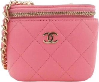 Chanel Pre-owned Mini Shoulder Bag - Dames - Vintage Mini Tas - Roze - ONE Size - Leer - Vintage