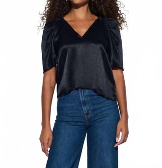 Nation Ltd Lena Top In Jet Black