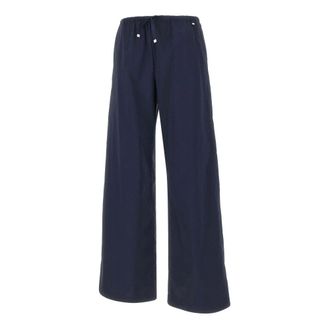 Herno Wide Trousers, female, Blue, Size: XS Wide Trousers