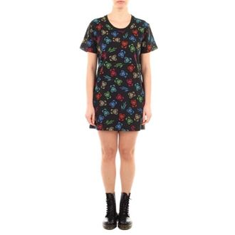 Moschino A1907 Korte Jurk - Dames - Korte kleedjes - Veelkleurig - L - Katoen - Kleedjes