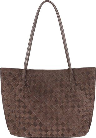 Tiffany & Fred Woven Suede Tote