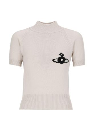 Vivienne Westwood Fitted Short-Sleeve Embroidered Top