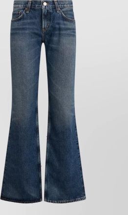 A Gold E denim regular-fit high-rise flared jeans