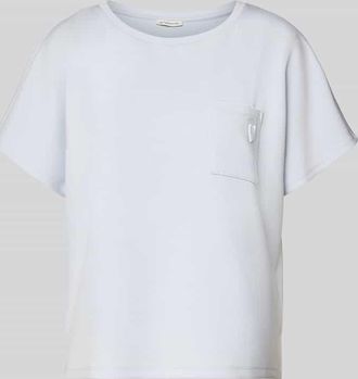 Tom Tailor Loose Fit T-Shirt aus Modal-Mix in Rauchblau, Gr&ouml;&szlig;e XXXL