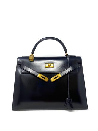 Herm&egrave;s Black Box Leather Kelly 32