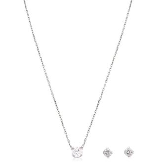 Swarovski Constella Pendant Necklace and Stud Earrings Set