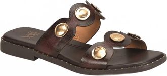 S&ouml;fft Womens Ezra Studded Slides In Chocolate