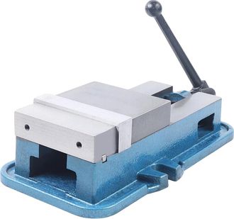 OEM Mordaza Para Fresadora, Capacidad De Sujeci&oacute;n De 160 Mm, Sistema De Bloqueo Seguro, Color Azul