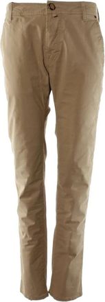 Jacob Cohen Slim Fit Beige Herenbroek - Heren - Chinos - Beige - W33 - Katoen - Broeken