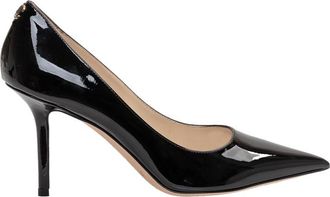 Jimmy Choo London Black Leather Heels