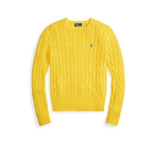 Polo Ralph Lauren Vesta - Dames - Ronde hals truien - Geel - XS - Truien & Vesten