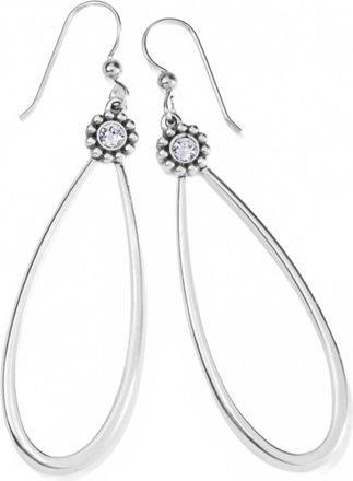 Brighton Womens Twinkle Loop French Wire Earrings In Silver