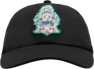 Casablanca Hotel Emblem Cap - unisex - Petten - Zwart - ONE Size - Katoen - Accessoires
