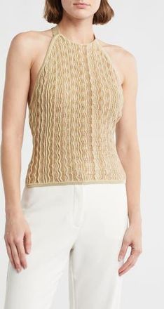 Cult Gaia Aalia Knit Halter Top in Beach Combo at Nordstrom Rack, Size X-Large