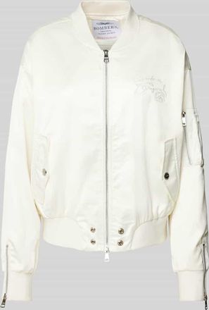 Original Bombers Bomberjacke mit Label-Stitching in Sand, Gr&ouml;&szlig;e XS