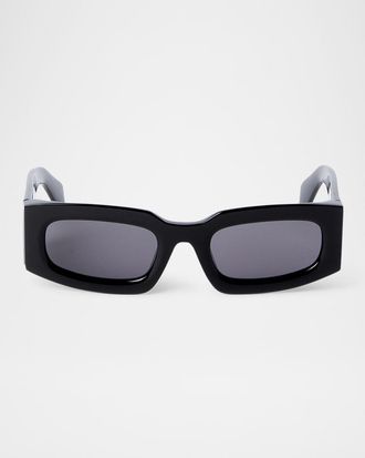 Off-white Men & apos;s Cary Acetate Rectangle Sunglasses
