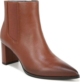 Franco Sarto Demmi Booties Womens Brown Leather Block Heel Boots LION833