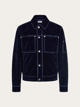 Ferragamo Men Trucker jacket Blue