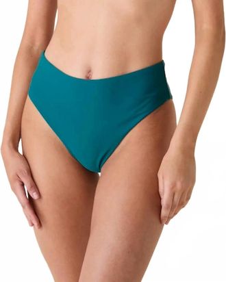 Andie Swim 90S High Waist Bikini Bottom In Caribbean