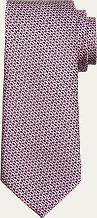 Tom Ford Mens Linen Jacquard Tie