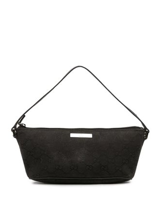 Gucci Borsa a spalla Boat in tela GG 2000-2015 - Nero