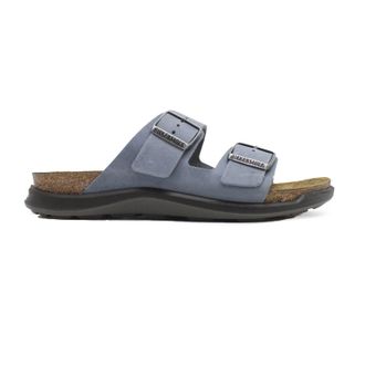 Birkenstock Arizona CT W Oiled Leather Unisex Slides Sandals - Elemental Blue - Size:UK 4.5