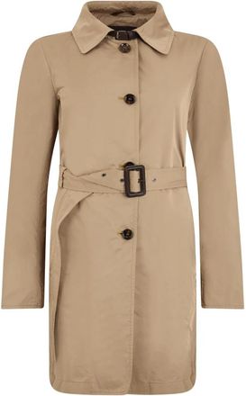 Moorer Marika Trenchcoat - Dames - Trenchcoats - Beige - XS - Polyester - Jassen