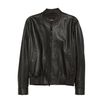 極美品 EMPORIO ARMANI 定価25万円 レザージャケット　ピンタック 極美品 EMPORIO ARMANI 定価25万円 レザージャケットピンタック