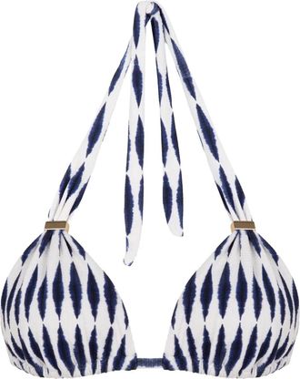 Lenny Niemeyer Formentera halter-neck triangle bikini top - Blue