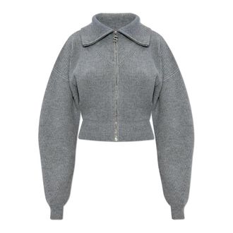 Sportmax Wollen vest Calipso - Dames - Vesten - Grijs - L - Wol - Truien & Vesten