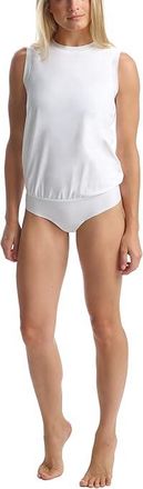 Commando Essential Cotton Muscle Bodysuit Womens Jumpsuit & Rompers One Piece White : XL (14-16), Cotton/Elastane