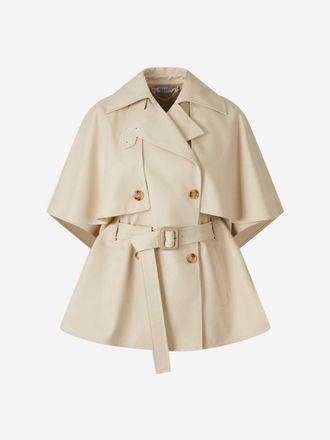 Max Mara Short Cape Trench Coat