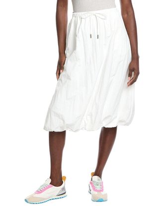 Hunter Bubble Hem Midi Skirt