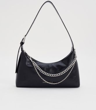 Charles & Keith Atwood Chain-Embellished Shoulder Bag