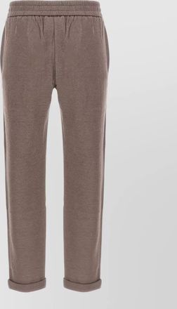 Brunello Cucinelli joggers featuring shiny pocket side detail