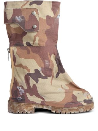 424 Dragon Rider Camo boots - Brown