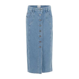 Isabel Marant Midi Skirt - female - Marant &eacute;toile - Denim Skirts - Blue - M - Skirts