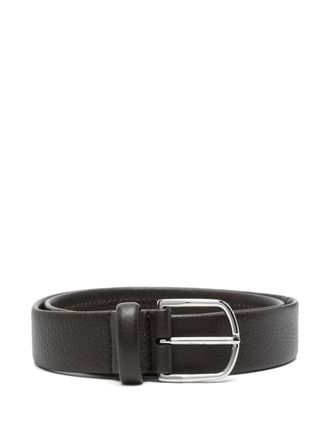 Canali leather belt - men - Calf Leather - 105 - Brown