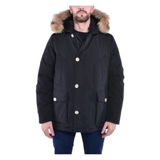 Woolrich Arctic Anorak - Heren - Parka Jassen - Zwart - M - Katoen - Jassen