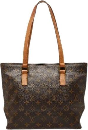 Louis Vuitton Pre-owned Cabas Piano Monogram Tote Bag - Dames - Vintage Shopper - Bruin - ONE Size - Vintage