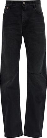 VETEMENTS Jeans de Pierna Ligeramente Curva - Jeans - Mujer - Negro - W26