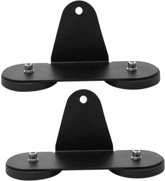 OEM Paquete De 2 Soportes De Montaje Para Barra De Luz Led Magn&eacute;tica, Resistentes, Color Negro