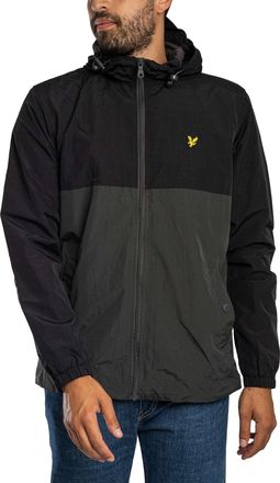 Lyle & Scott Colourblock Jas Met Ritssluiting, Zwart